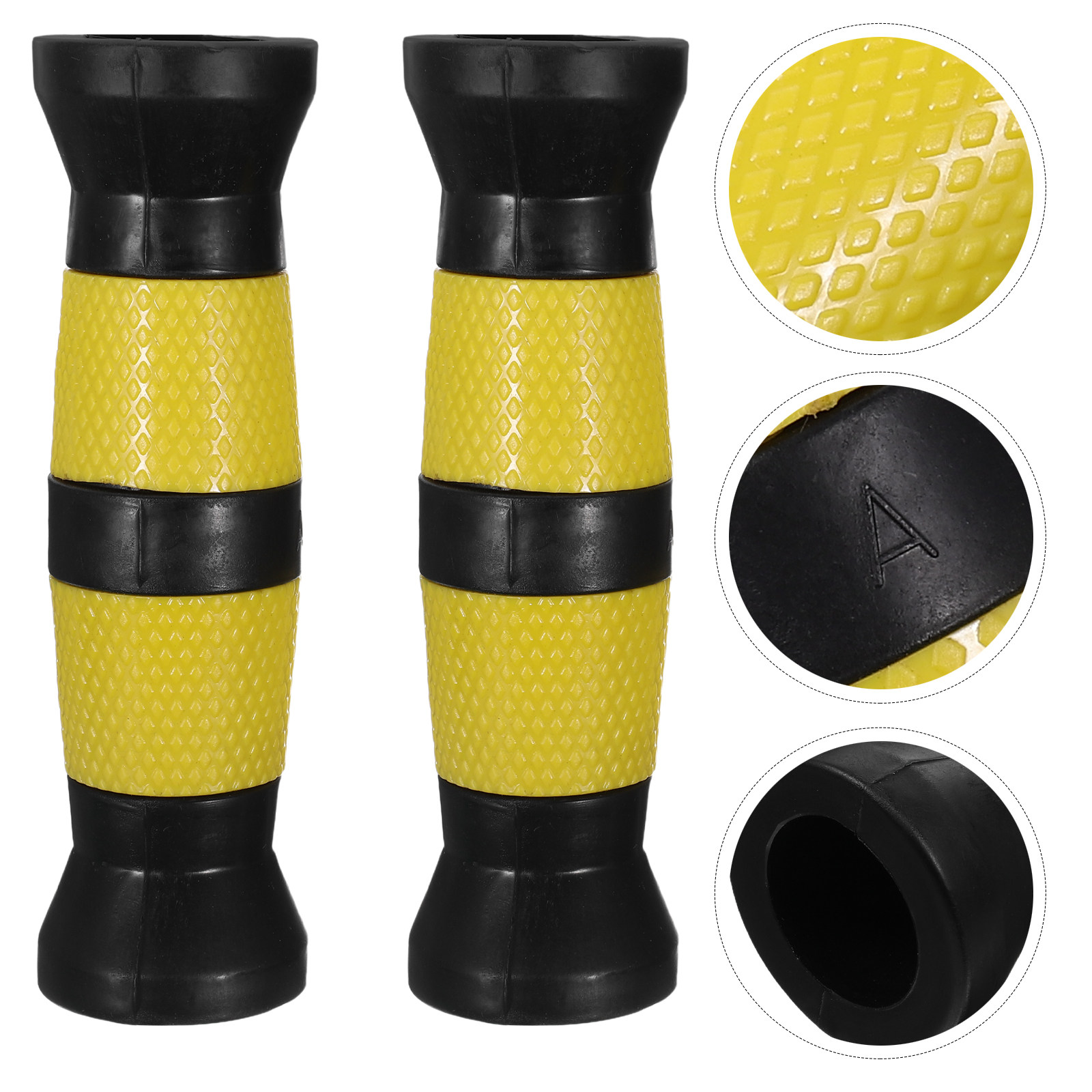 Home Gym Training - 2Pcs Non-Slip Dumbbell Handle Protectors PVC