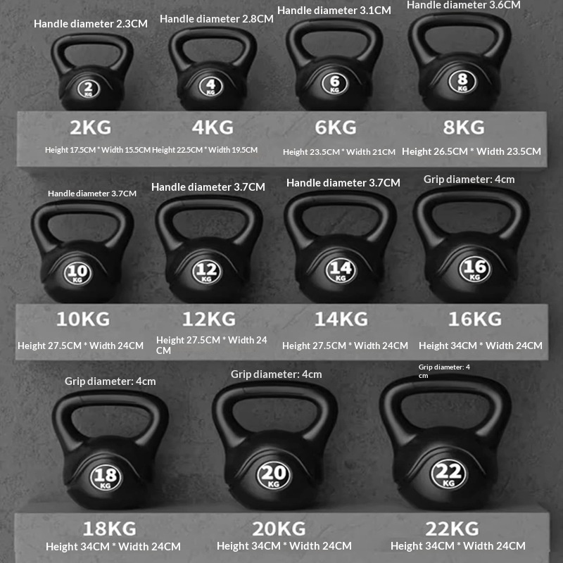 Home Gym Hyrox - 2026 Fitness Adjustable 8kg Kettlebell Ergonomic