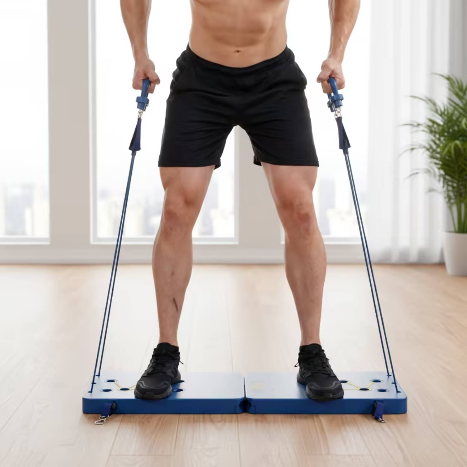 Home Gym For Small Spaces - Push up Board with Handles Compact
