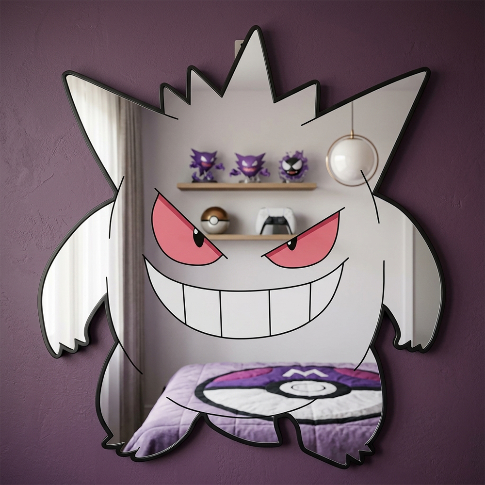 Home Gym Decor - Cartoon Pokemon Ghost Type Gengar Mirror
