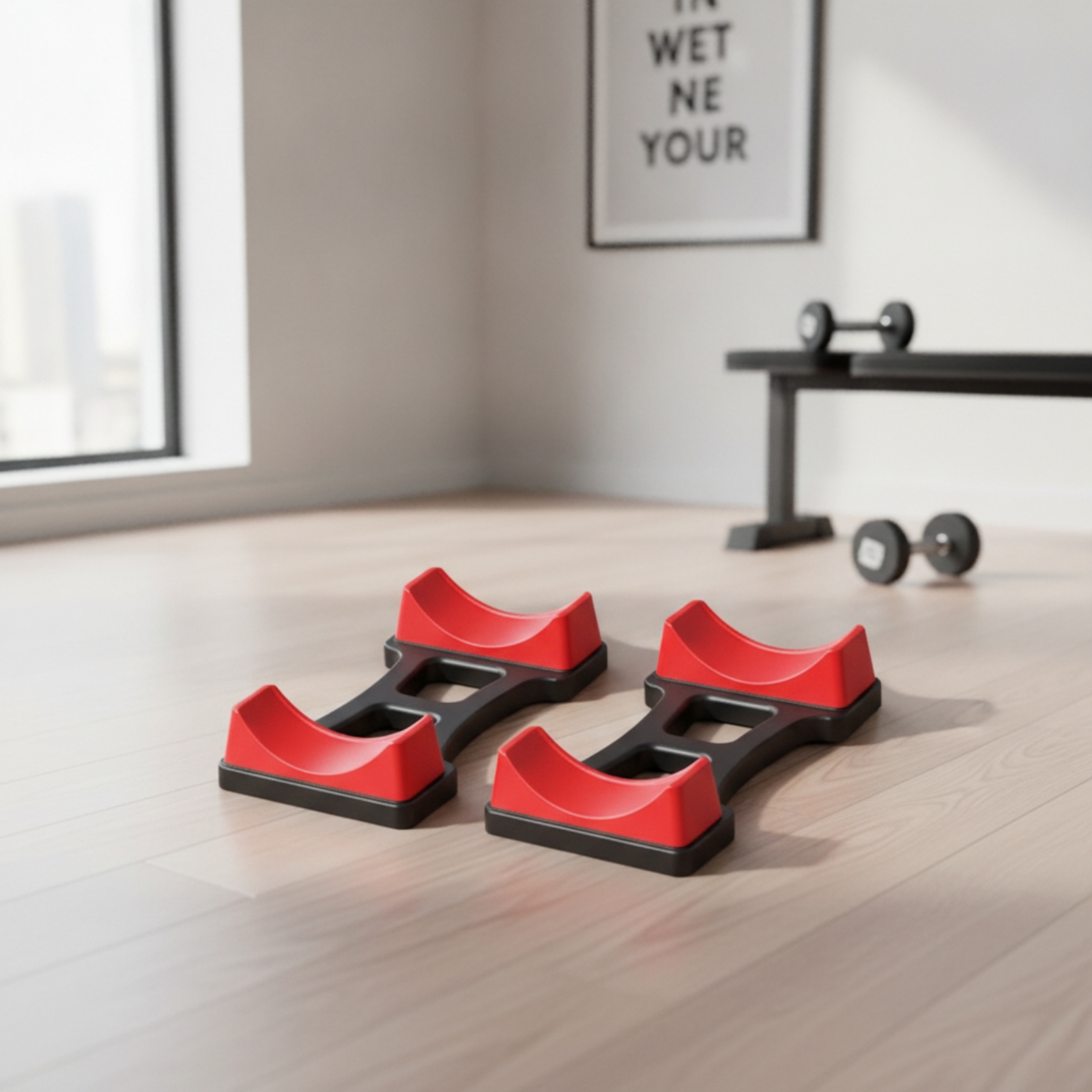 Home Gym Training - 2 Pieces Dumbbell Cradle Shielding Dumbbell