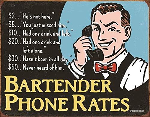 Home Gym Decor - HomDeo Tin Sign Man Cave Bar