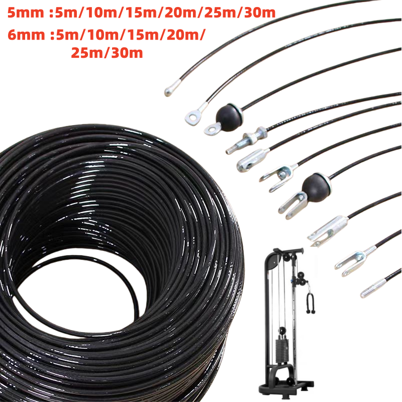 Home Gym Hyrox - Steel Wire Rope Fitness Cable 5mm6mm