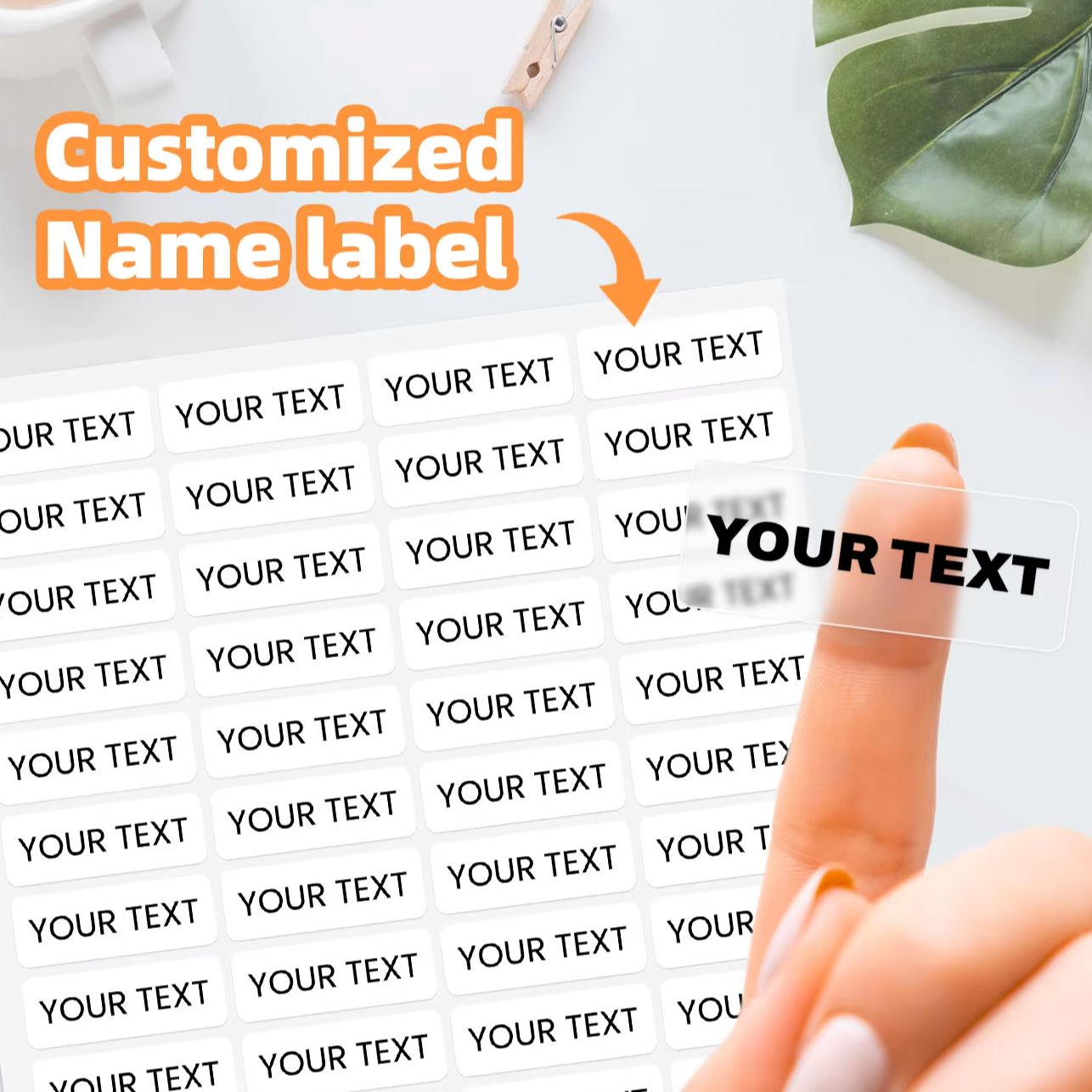 Home Gym Decor - 1-600PCS Custom Name Stickers, Personalized Waterproof