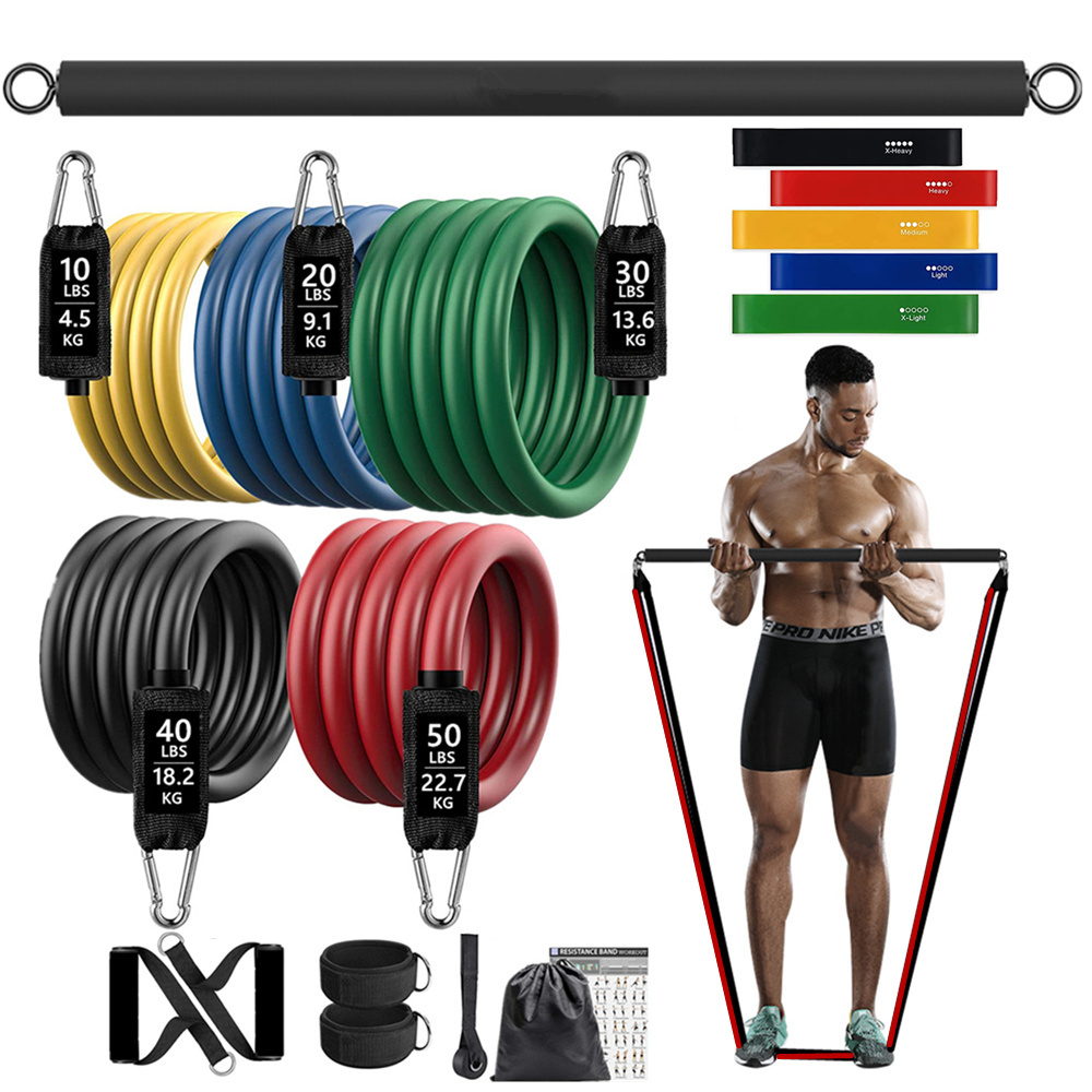 Leg Home Gym Workout - 150lb Fitness Booty Resistance Elastic Band