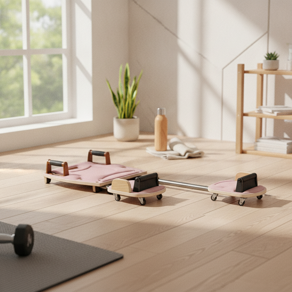 Home Gym Gear - Pilates Reformer Core Bed Curved Footboard