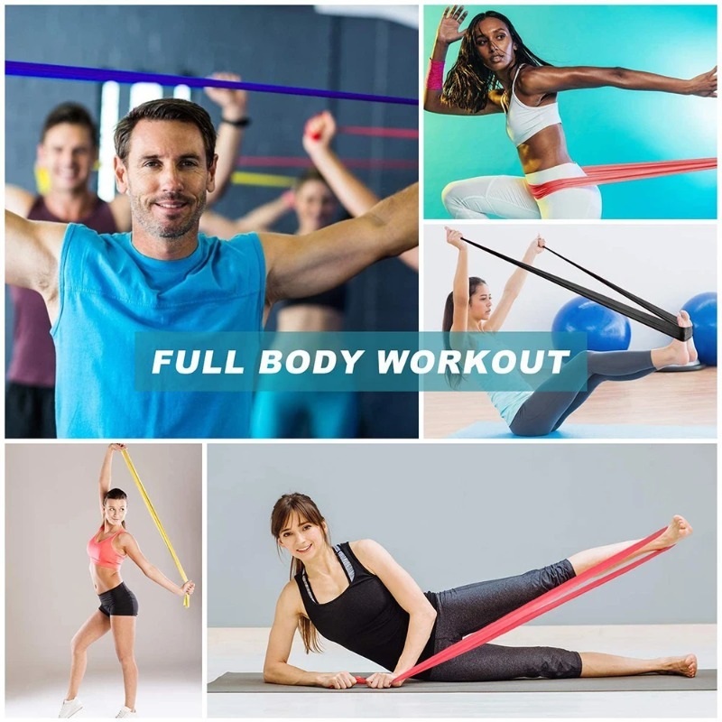 Natural Latex Resistance Bands - Leg Home Gym Workout review and price