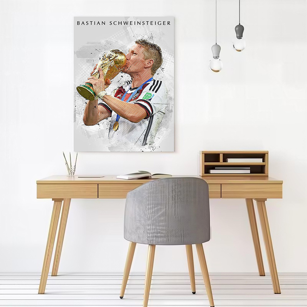 Bastian Schweinsteiger Canvas  - Home Gym Decor review and price
