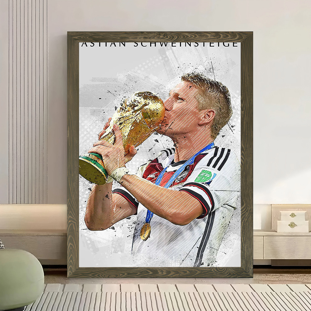 Bastian Schweinsteiger Canvas  - Home Gym Decor review and price