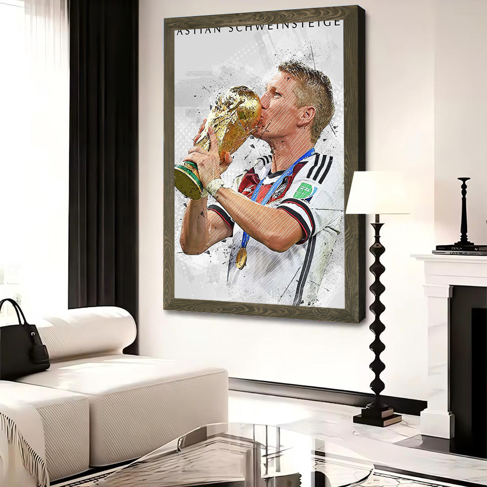 Bastian Schweinsteiger Canvas  - Home Gym Decor review and price