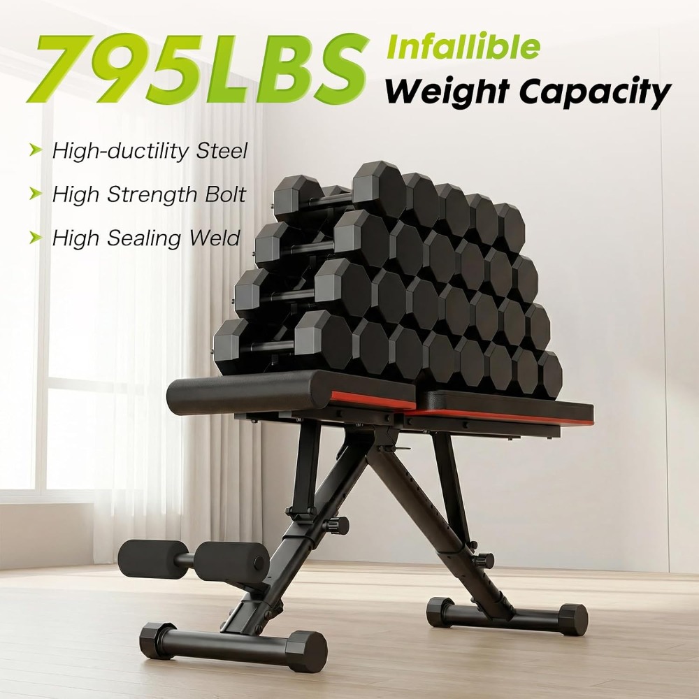 Adjustable Weight Bench for Fu - Home Gym Dumbbells review and price