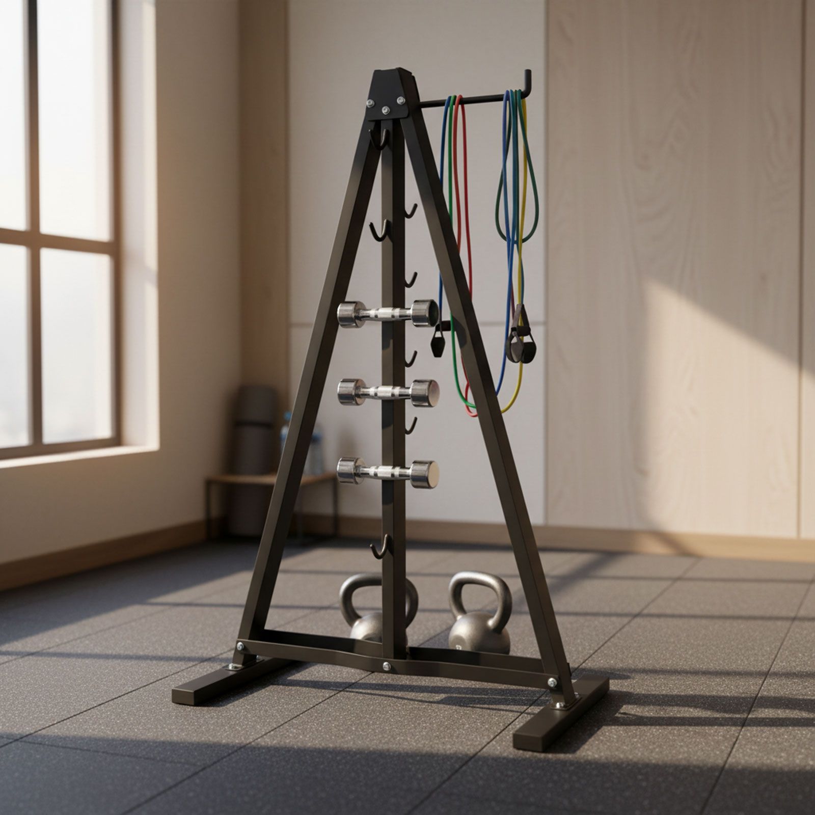 Lat Pull Down Bar Organizer wi - Home Gym Hyrox review and price