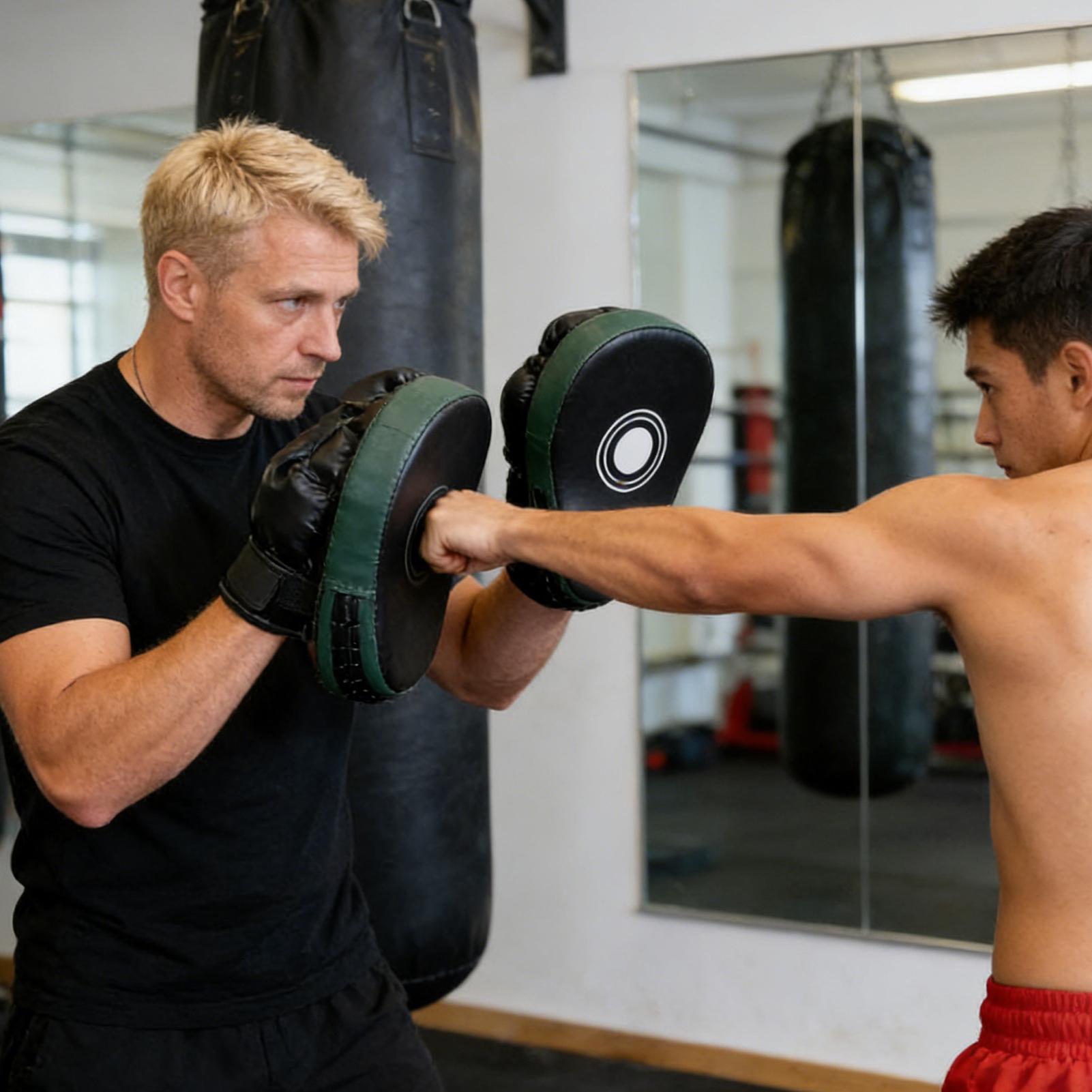 Boxing Pads Mitts PU Leather E - Home Gym For Small Spaces review and price