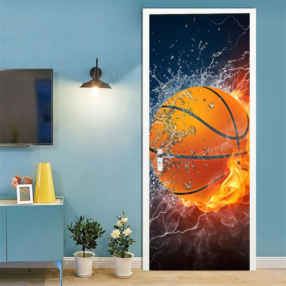 Football Basketball 3D Wallpap - Home Gym Decor review and price