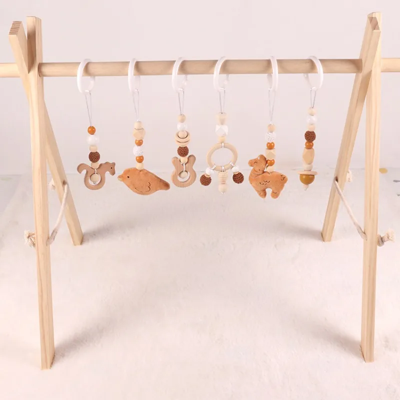 6Pcs Wooden Baby Toys Wooden B - Home Gym Decor review and price