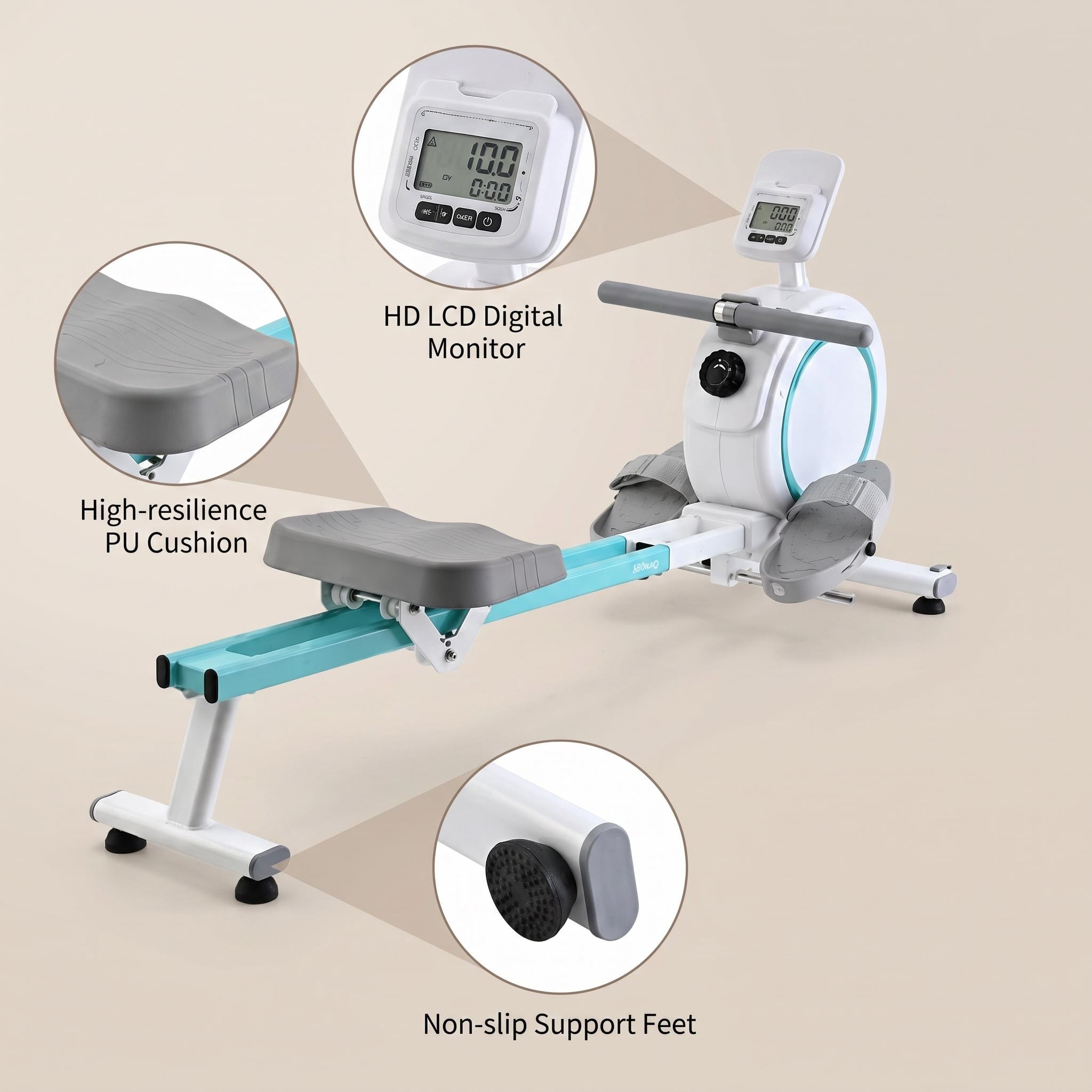 Air Rower Lcd Display Gym Equi - Home Gym No Equipment review and price