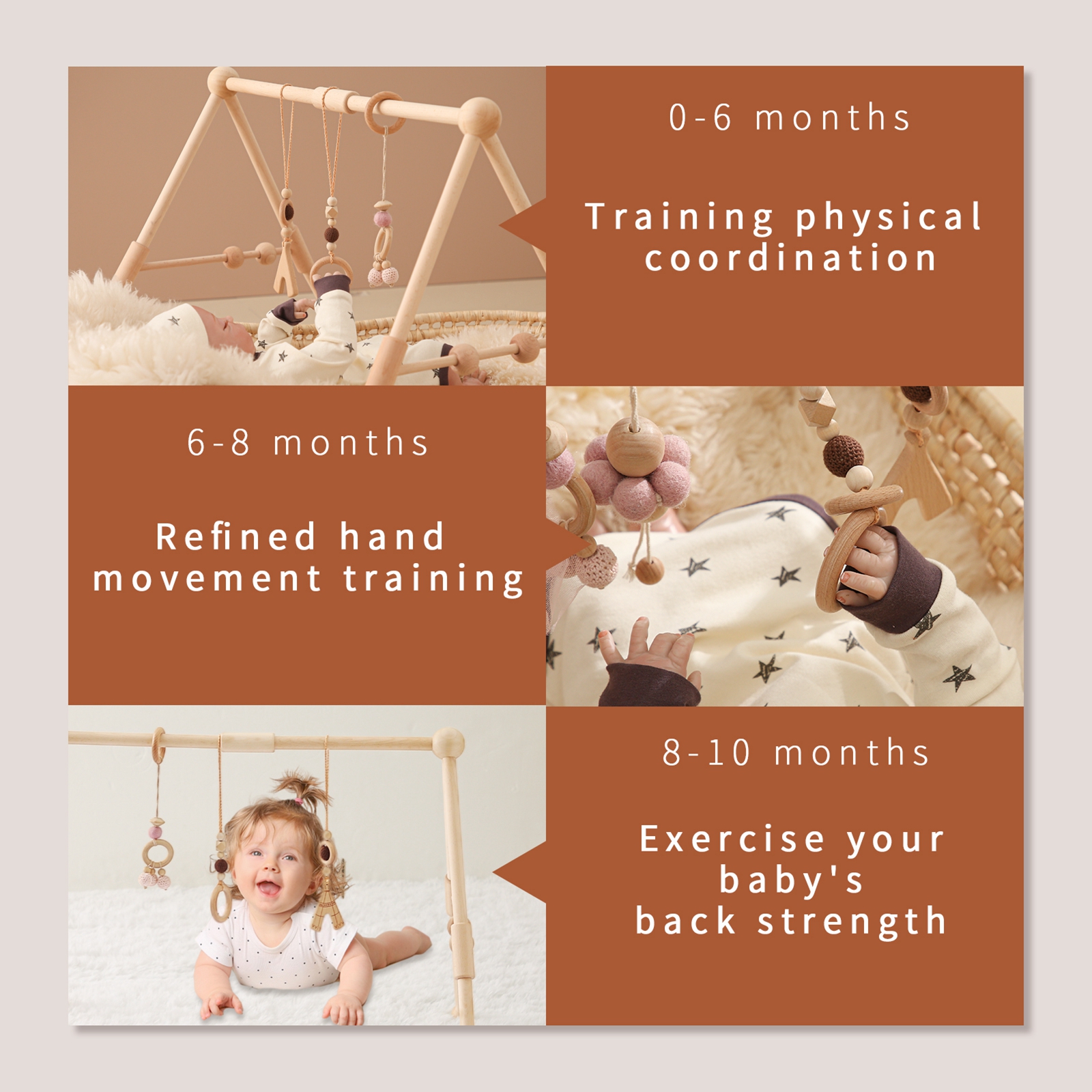 Baby Wooden Toys Play Gym Ordi - Home Gym Decor review and price
