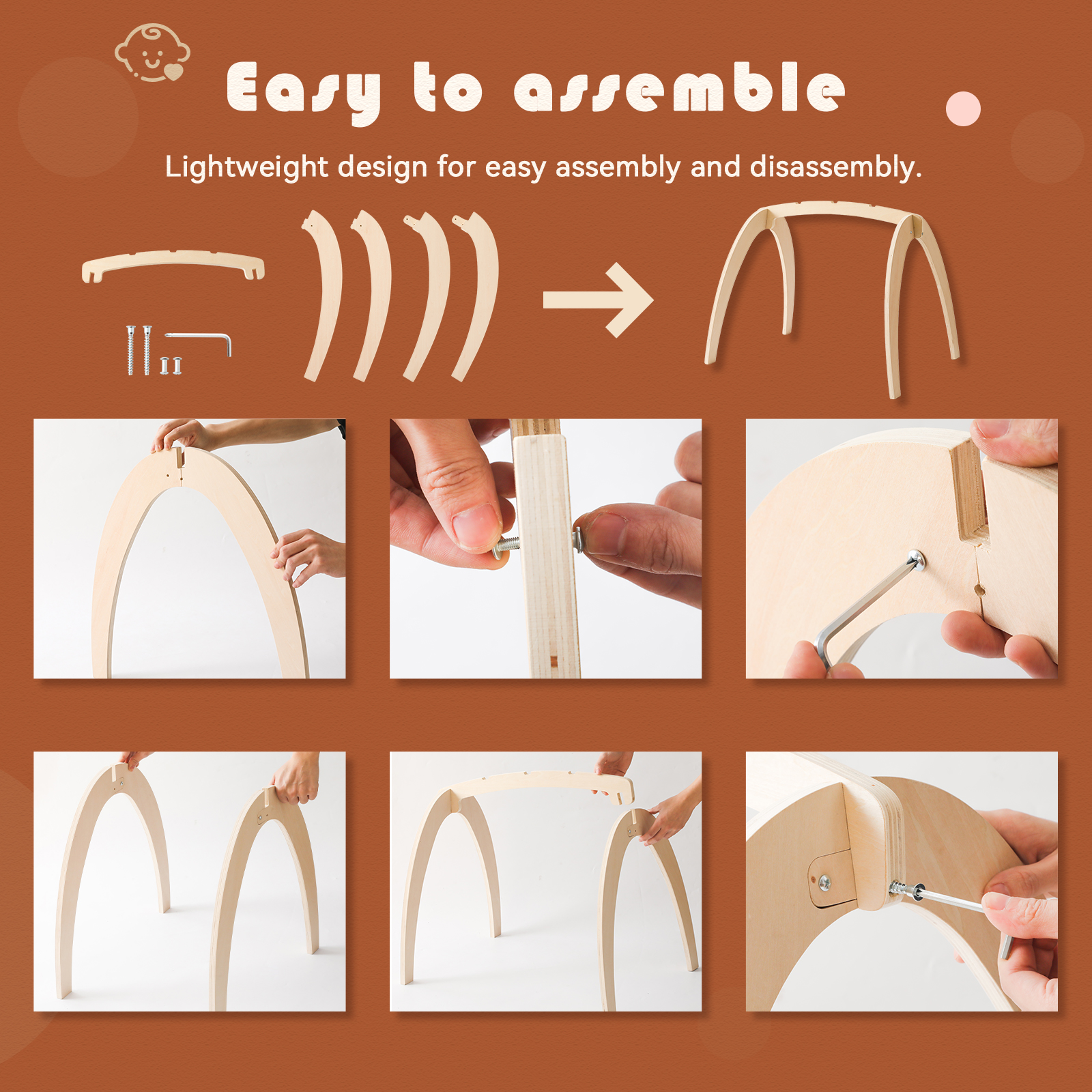 Baby Wooden Toys Play Gym Ordi - Home Gym Decor review and price